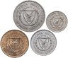 Купить Кипр набор монет для обращения 1963-1980 (4 шт.)