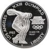 Купить США 1 доллар (dollar) 1983 S Proof "XXIII летние Олимпийские Игры - Дискобол"