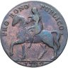 Купить Великобритания 1/2 пенни 1792 "Warwickshire - Coventry. Леди Годива, Слон"