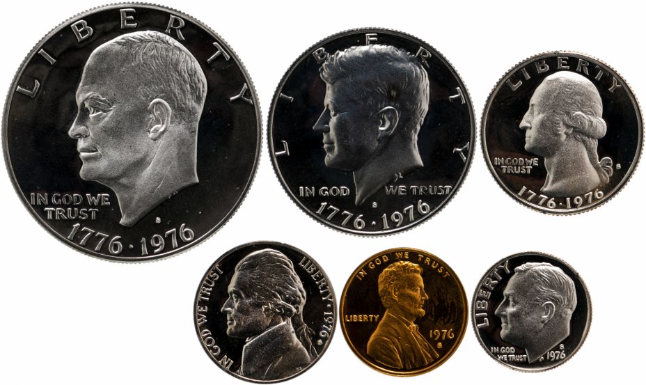 купить США  годовой набор из 6 монет 1976
