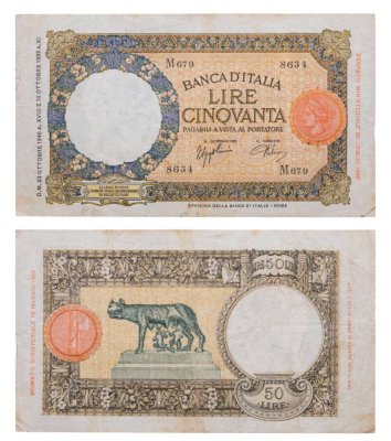 купить Италия 50 лир 1940