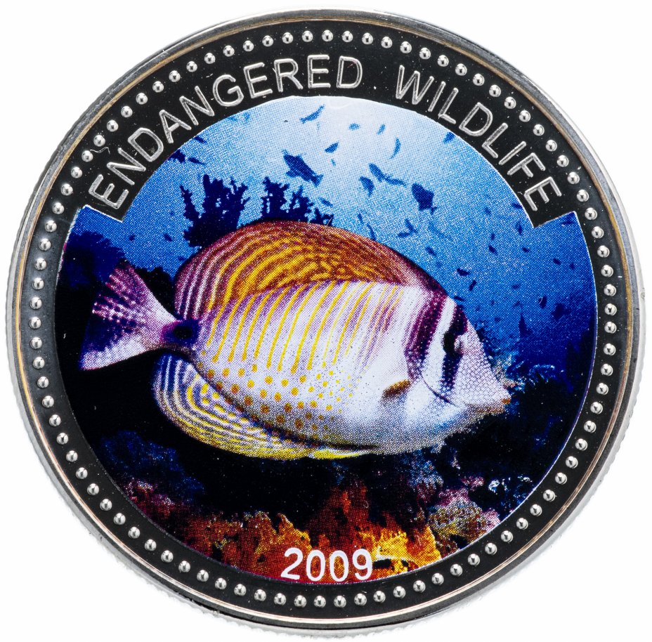 купить Палау 1 доллар (dollar) 2009 "Подводный мир - Вымирающие виды"