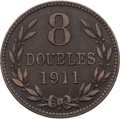 купить Гернси 8 дублей (doubles) 1911