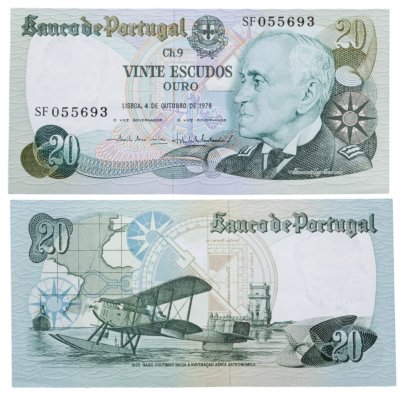 купить Португалия 20 эскудо 1978 год P-176b(2)