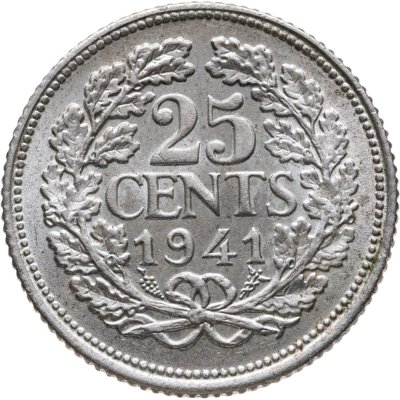 купить Нидерланды 25 центов 1941