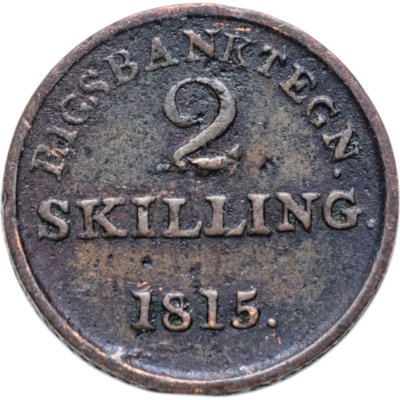 купить Дания 2 скиллинга 1815