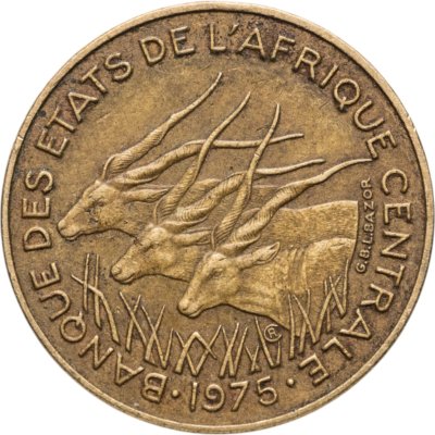 купить Центральная Африка (BEAC) 5 франков (francs) 1975