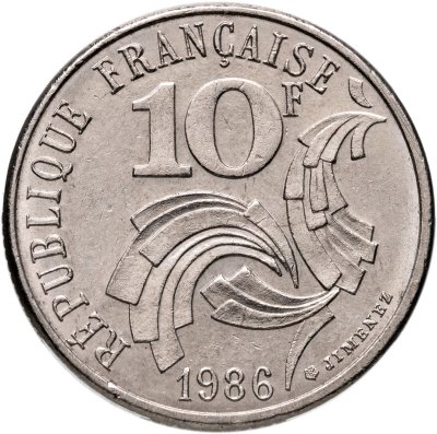 купить Франция 10 франков (francs) 1986 "Свобода, Равенство, Братство"