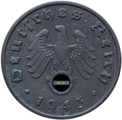 купить Германия, Третий Рейх 1 рейхспфенниг 1943 "А"