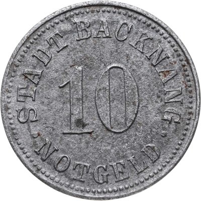 купить Германия "Бакнанг" 10 пфеннигов 1918 нотгельд