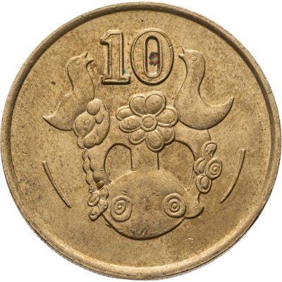 купить Кипр 10 центов (cents) 1988