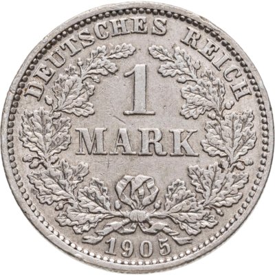 купить Германия 1 марка (mark) 1905, E знак монетного двора: "E" - Мульденхюттен