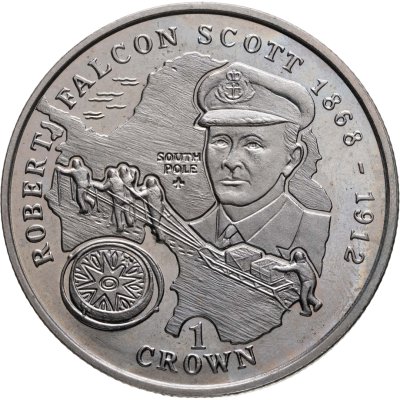 купить Остров Мэн 1 крона 1999 "Роберт Фолкон Скотт"