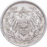 Купить Германия 1/2 марки (mark) 1916 знак монетного двора: "А" - Берлин