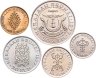 Купить Султанат Бруней, подборка 5-ти разменных монет 1977 SULTAN HASSANAL BOLKIAH I