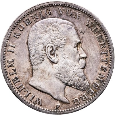 купить Германская Империя, Вюртемберг 3 марки 1914 F