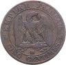 Купить Франция 5 сантимов (centimes) 1856 BB  знак монетного двора: "BB" - Страсбург