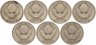 Купить Набор из 7 монет 50 копеек 1979-1985