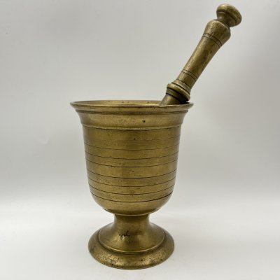 купить Ступа на ножке (в комплекте с пестиком), бронза, литье, Российская империя, 1890-1915 гг.