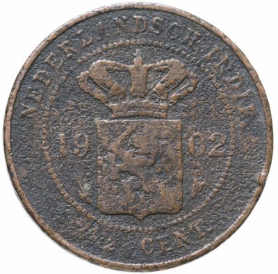 купить Голландская Ост-Индия 2 1/2 цента 1902