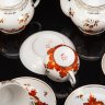 Купить Сервиз "Барбарис" на 5 персон (13 предметов), фарфор, деколь, золочение, роспись, Дмитровский фарфоровый завод (ДФЗ Вербилки), СССР, 1965-1991 гг.