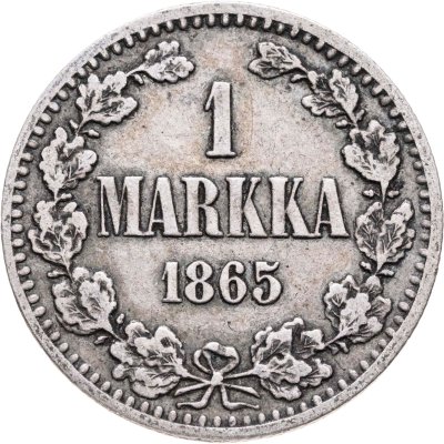 купить 1 марка 1865 S Российская Финляндия