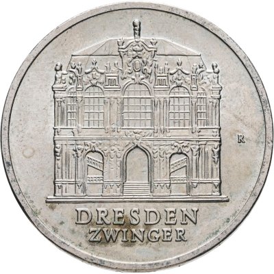 купить Германия (ГДР) 5 марок 1985 "40 лет со дня разрушения Дрездена, Цвингер"