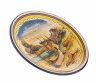 Купить Тарелка настенная с живописным видом, керамика, роспись, фирма "Fima Deruta", Италия, 1980-2000 гг.