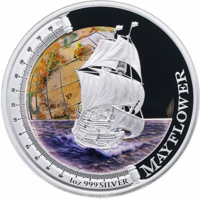 купить Тувалу 1 доллар 2012 "Корабли, изменившие мир - Мейфлауэр" в футляре