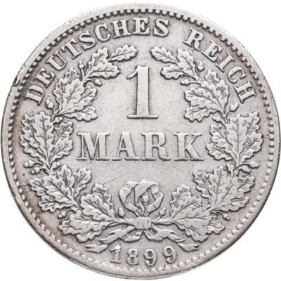 купить Германия 1 марка (mark) 1899 D знак монетного двора: "D" - Мюнхен