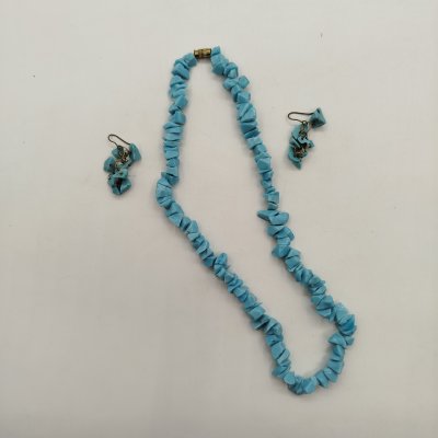 купить Набор из бус и сережек, натуральный камень, металл, СССР, 1970-1990 гг.