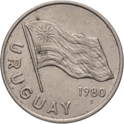 купить Уругвай 5 новых песо (nuevos pesos) 1980
