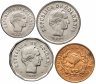 Купить Колумбия набор монет 1971 - 1979 год  5, 10, 20 и 50 сентаво (4 штуки)