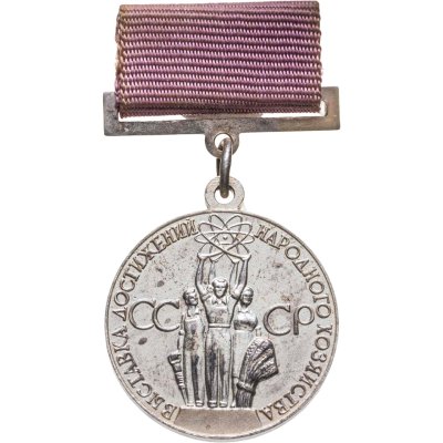 купить Малая серебряная медаль участника Выставки достижений народного хозяйства "За успехи в народном хозяйстве СССР", ММД, 1960-1980 гг.