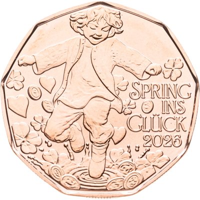 купить Австрия 5 евро 2026 "Прыжок от счастья"