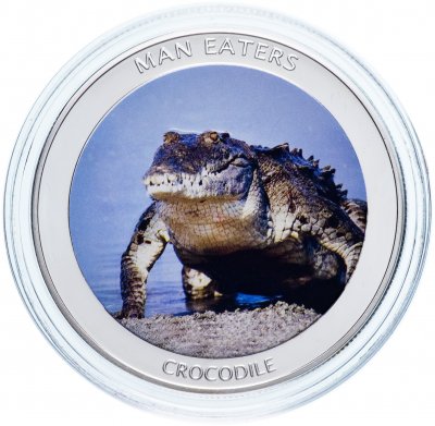купить Уганда 100 шиллингов 2010 "Животные-людоеды - крокодил"