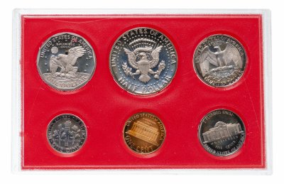 купить США Годовой набор монет 1980 Proof (6 штук) в футляре