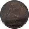 Купить Великобритания 1 пенни (penny) 1901, в слабе NGC MS62BN