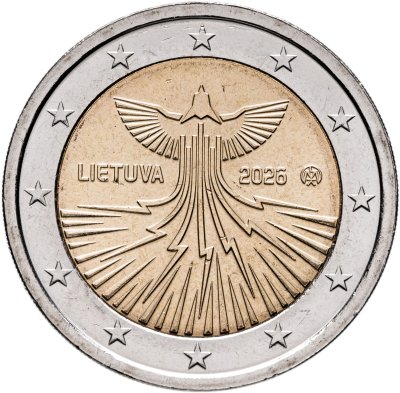 купить Литва 2 евро 2026 "Литовская энергетическая независимость"