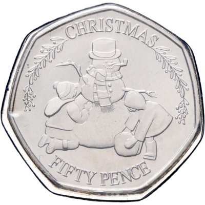 купить Гибралтар 50 пенсов 2023 "Рождество"
