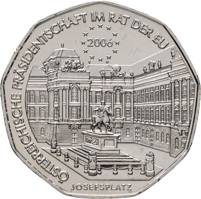 купить Австрия 5 euro (евро) 2006 "Председательство Австрии в Совете ЕС"