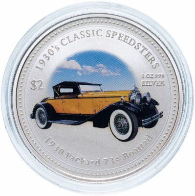 купить Острова Кука 2 доллара (dollars) 2006 Классические спидстеры 1930-х годов - "1930 Packard 734 Boattail"