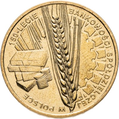 купить Польша 2 злотых 2012 "150 лет Банковскому объединению Польши (150-lecie bankowości spółdzielczej w Polsce)"