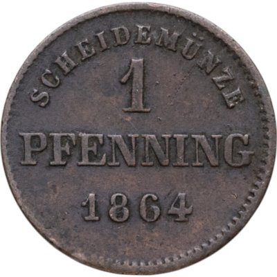 купить Германия (Бавария) 1 пфеннинг 1864