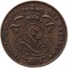 Купить Бельгия  1 сантим (centime) 1901 Надпись на голландском - 'DER BELGEN'
