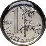 Купить Финляндия 1 марка 2001 "Последняя марка" в блистере
