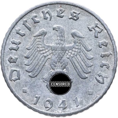 купить Германия, Третий рейх 5 рейхспфеннигов 1941 "А"