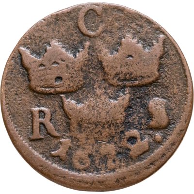 купить Швеция 1/6 эре 1672