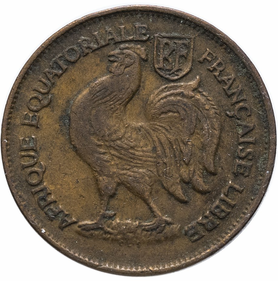 купить Французская Экваториальная Африка 1 франк (franc) 1943