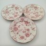 Купить Набор десертных тарелок на 6 персон, с декором в виде побегов роз, "Claytan Tableware", фаянс, деколь, Малайзия, 1973-2000 гг.